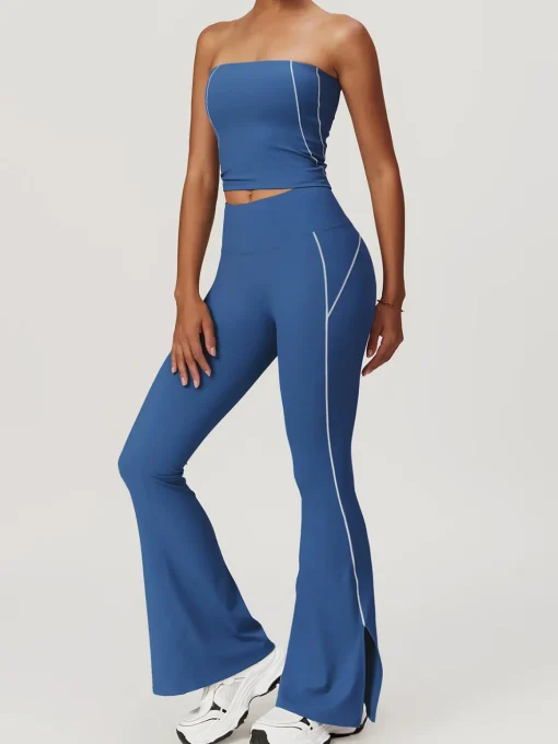 COMMENSE Activewear^High Waist Hip-Lifting Flare Leggings Black