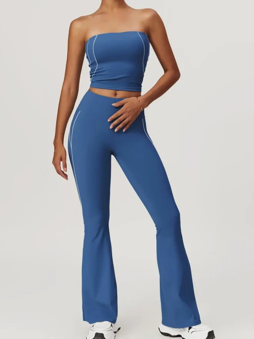 COMMENSE Activewear^High Waist Hip-Lifting Flare Leggings Black