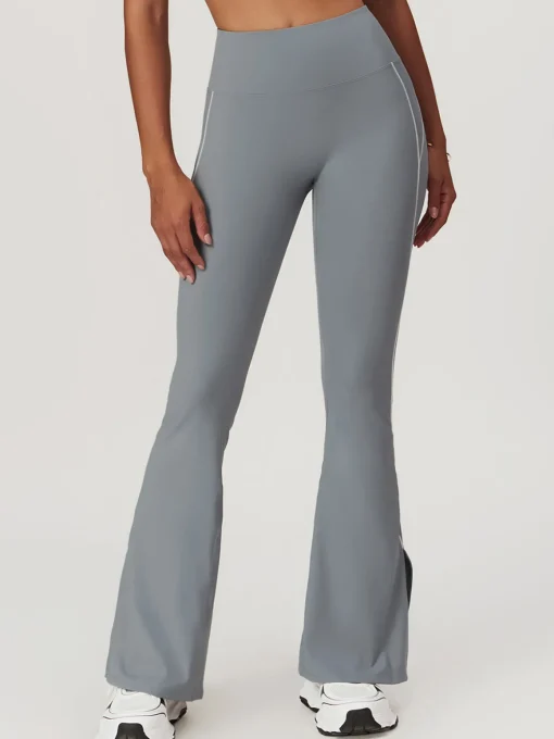 COMMENSE Activewear^High Waist Hip-Lifting Flare Leggings Black