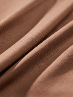 COMMENSE Pants|Bottoms^High Waisted Cropped Skinny Straight Leg Trousers LightBrown
