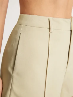 COMMENSE Shorts|Bottoms^High Waisted Mini Trouser Shorts Apricot