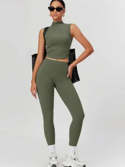 COMMENSE Activewear^High-Waist Butt-Lifting Leggings ArmyGreen