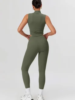 COMMENSE Activewear^High-Waist Butt-Lifting Leggings ArmyGreen
