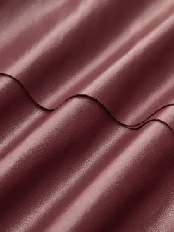 COMMENSE Skirts|Bottoms^High-Waist Corset Ruffle Skirt Burgundy