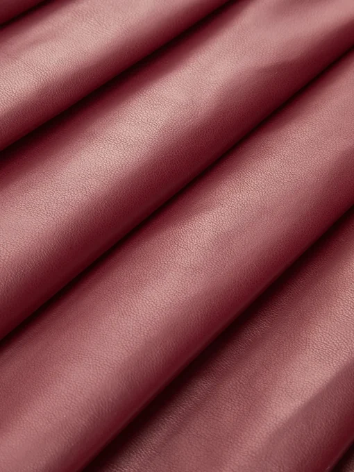 COMMENSE Bottoms^High-Waist Metal-Detail Asymmetrical Pleated Skirt Burgundy