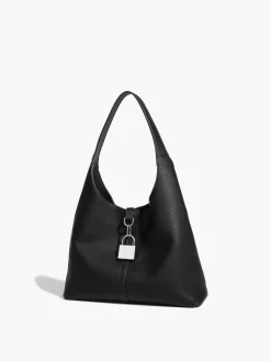 COMMENSE Bags|Accessories^Hobo Versatile Lock Tote Bag Black