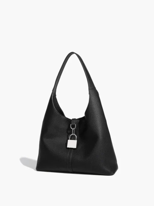 COMMENSE Bags|Accessories^Hobo Versatile Lock Tote Bag Black