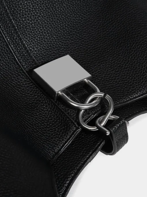 COMMENSE Bags|Accessories^Hobo Versatile Lock Tote Bag Black
