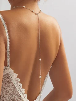 COMMENSE Necklaces|Accessories^Imitation Pearl Tassel Necklace Silver