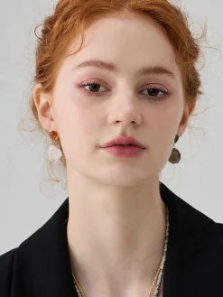 COMMENSE Earrings|Accessories^Irregular Natural Stone Earrings Multicolor