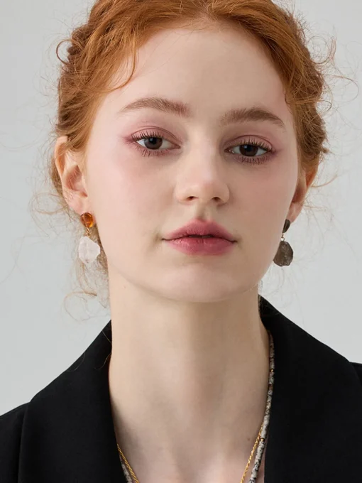 COMMENSE Earrings|Accessories^Irregular Natural Stone Earrings Multicolor
