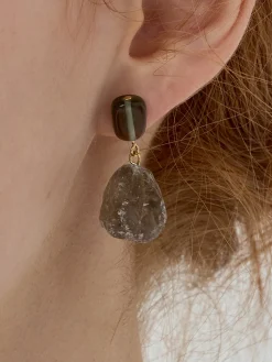 COMMENSE Earrings|Accessories^Irregular Natural Stone Earrings Multicolor