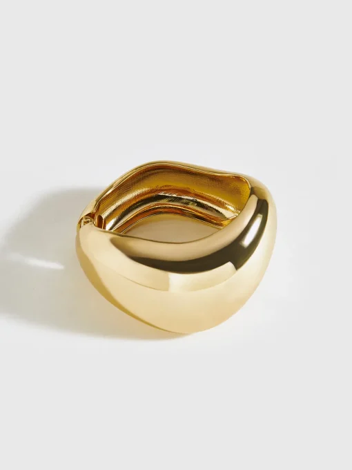 COMMENSE Rings & Bracelets|Accessories^Irregular Tunnel Bracelet Gold