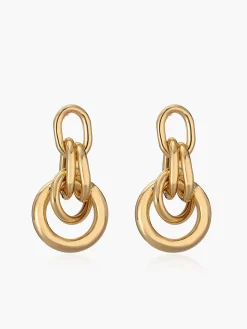 COMMENSE Accessories^Knot Chunky Hoop Earrings Gold