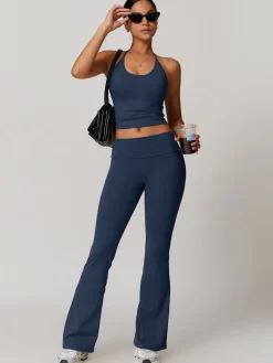 COMMENSE Activewear^Lace Up Active Pants Set Grey