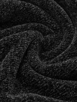 COMMENSE Knitwear|Tops^Lantern Sleeve Sweetheart Pleated Knit Top Black