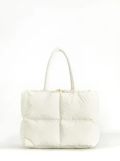 COMMENSE Bags|Accessories^Large Capacity Soft Cloud bag Off-White