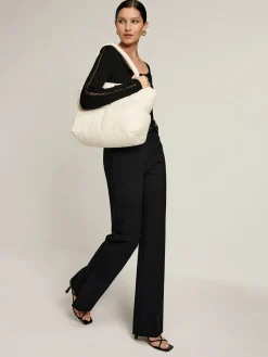 COMMENSE Bags|Accessories^Large Capacity Soft Cloud bag Off-White