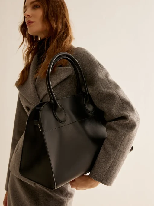 COMMENSE Bags|Accessories^Large Capacity Top Handle Tote Bag Black