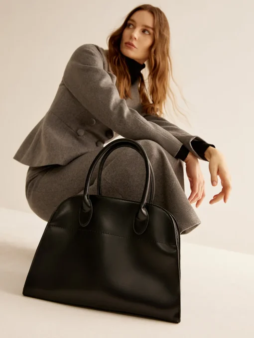 COMMENSE Bags|Accessories^Large Capacity Top Handle Tote Bag Black