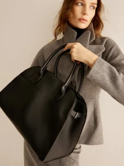 COMMENSE Bags|Accessories^Large Capacity Top Handle Tote Bag Black