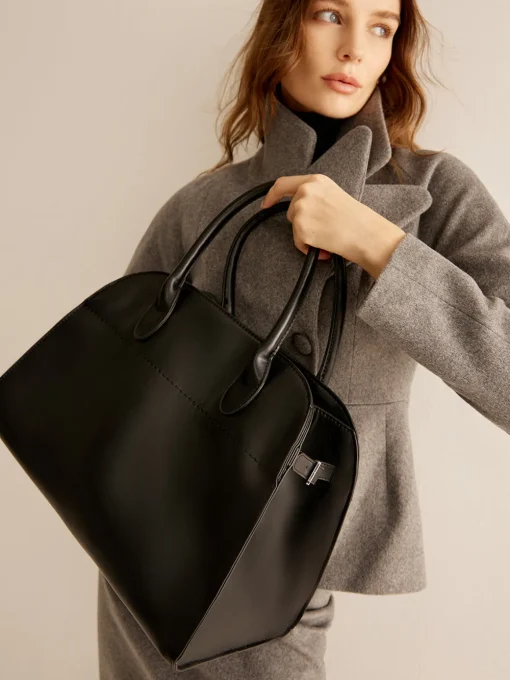 COMMENSE Bags|Accessories^Large Capacity Top Handle Tote Bag Black