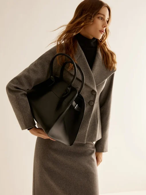COMMENSE Bags|Accessories^Large Capacity Top Handle Tote Bag Black