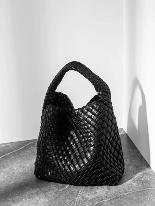 COMMENSE Bags|Accessories^Large Capacity Woven Armpit Bag Black