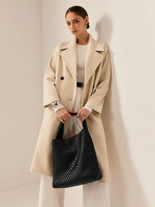 COMMENSE Bags|Accessories^Large Capacity Woven Armpit Bag Black