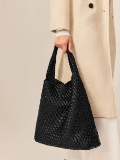 COMMENSE Bags|Accessories^Large Capacity Woven Armpit Bag Black