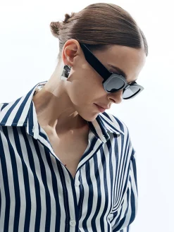 COMMENSE Sunglasses|Accessories^Large Frame Cat Eye Vintage Sunglasses Black
