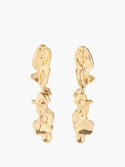 COMMENSE Earrings|Accessories^Lava Shaped Stud Earrings Gold