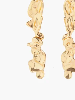COMMENSE Earrings|Accessories^Lava Shaped Stud Earrings Gold