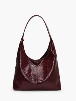 COMMENSE Bags|Accessories^Leisure Button Clasp Hobo Bag Red