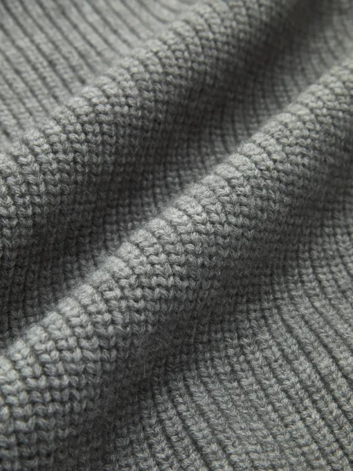 COMMENSE Sweater Tops|Sweaters & Cardigans^Leisure Contrast Collar Knit Top Grey