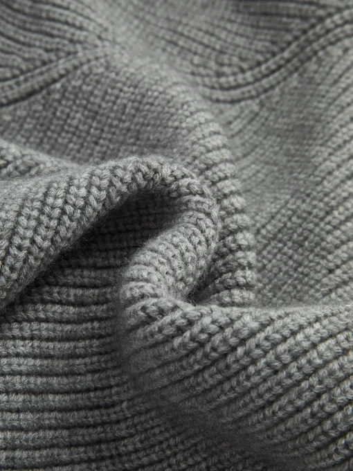 COMMENSE Sweater Tops|Sweaters & Cardigans^Leisure Contrast Collar Knit Top Grey