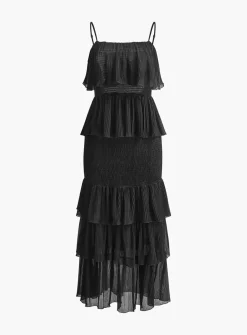 COMMENSE Dresses^Leisure Ruffle Cami Dress Black