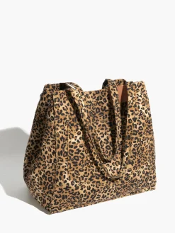 COMMENSE Bags|Accessories^Leopard Printed Large Capacity Hobo Bag Brown
