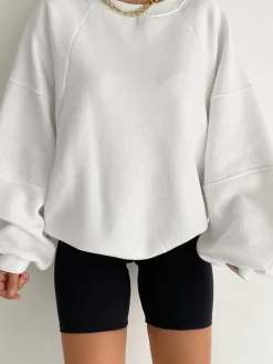 COMMENSE Sweatshirts & Hoodies|Tops^Let's Get Cozy Sweatshirt White