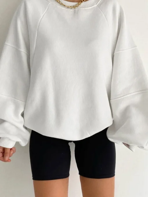 COMMENSE Sweatshirts & Hoodies|Tops^Let's Get Cozy Sweatshirt White