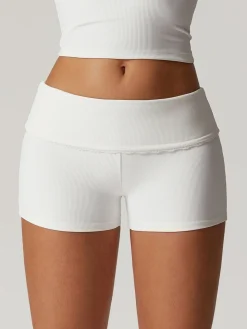 COMMENSE Activewear^Lettuce Trim Jeresy Active Bottom White
