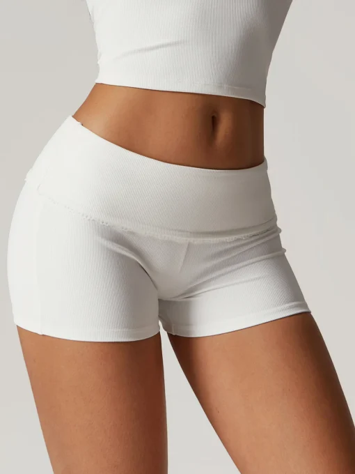 COMMENSE Activewear^Lettuce Trim Jeresy Active Bottom White