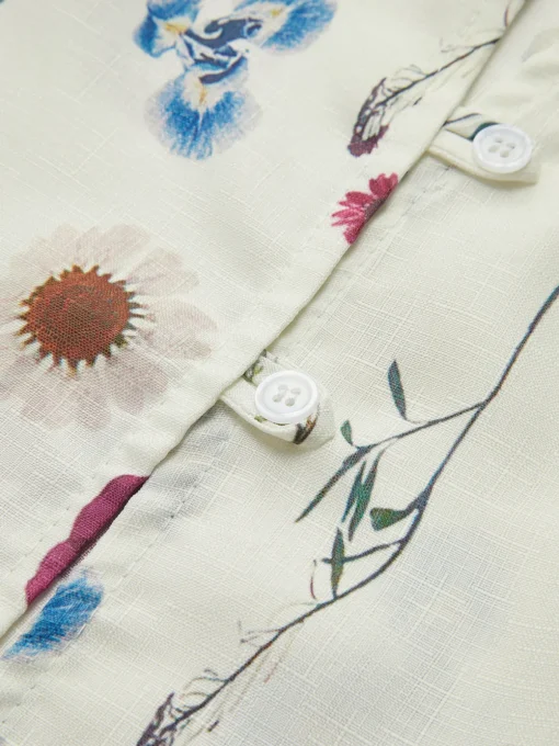 COMMENSE Tank Tops & Camis|Tops^Lettuce Trim Print Tank Top Off-White