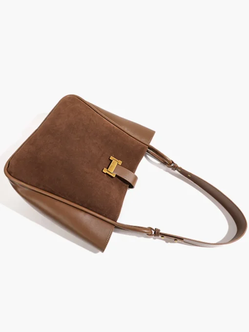 COMMENSE Accessories^Metal-Detail Panel Tote Bag Brown