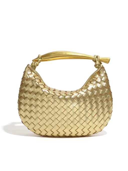 COMMENSE Bags|Accessories^Metallic Woven Bag Gold
