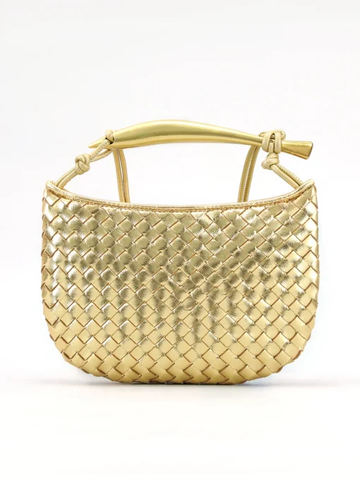 COMMENSE Bags|Accessories^Metallic Woven Bag Gold