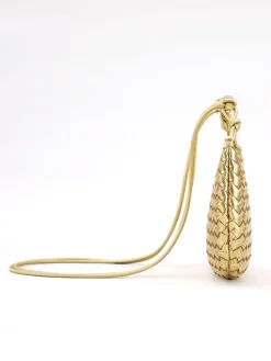COMMENSE Bags|Accessories^Metallic Woven Bag Gold