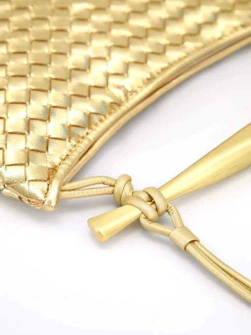 COMMENSE Bags|Accessories^Metallic Woven Bag Gold