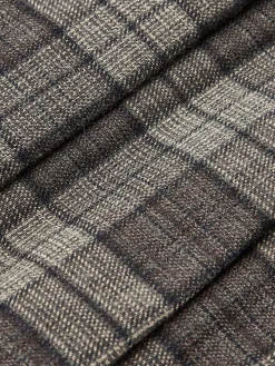 COMMENSE Skirts|Bottoms^Mid-Waist Checked Pleated Skirt With Belt Grey