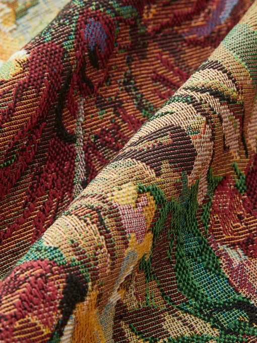 COMMENSE Bottoms^Mid-Waist Pockets Floral Skirt Multicolor